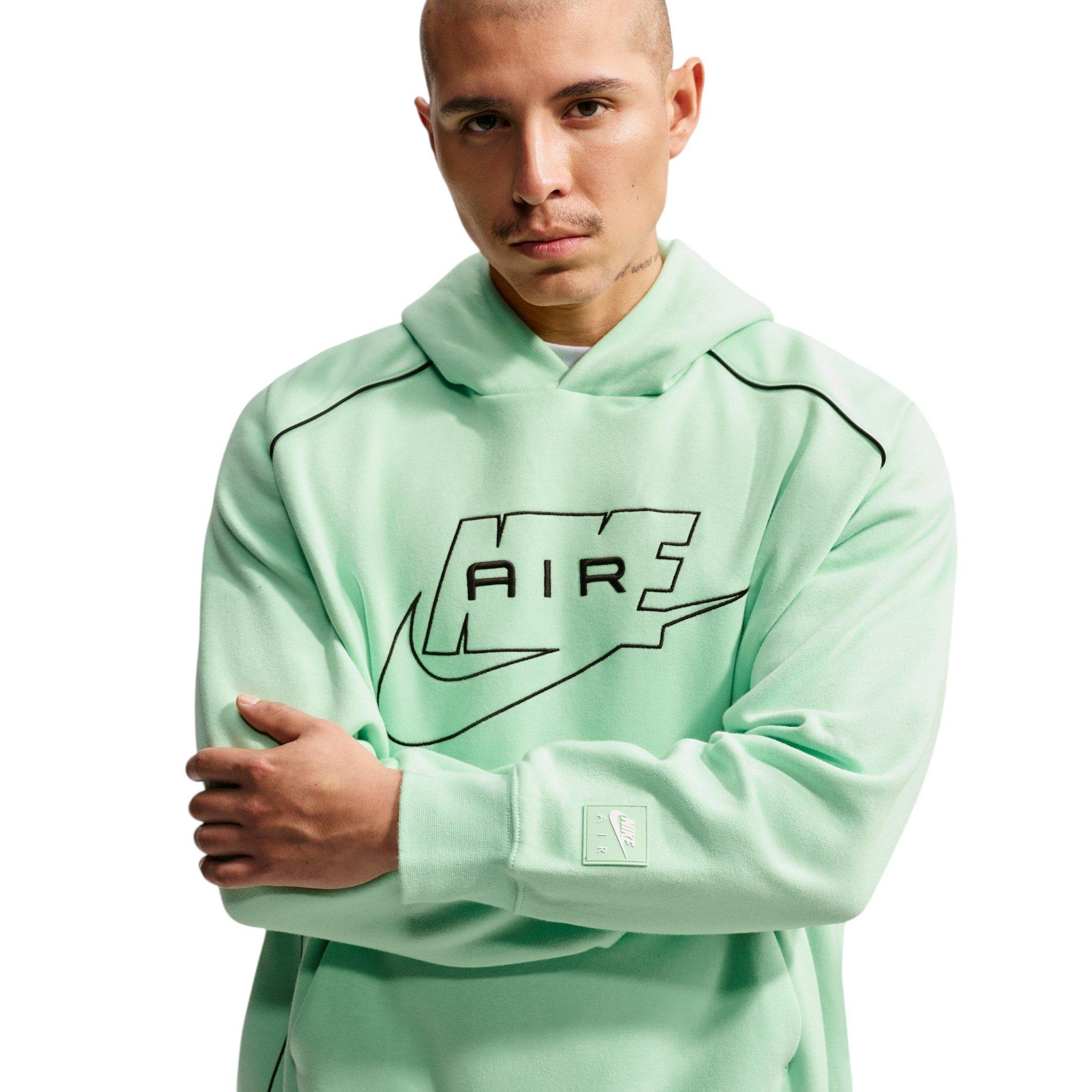 Nike Men's Air Fleece Pullover Hoodie - GREEN